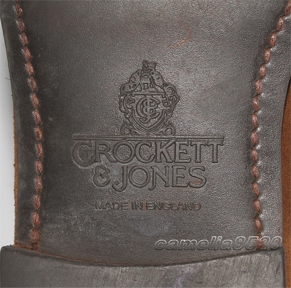クロケット＆ジョーンズ ハードウィック Ｕチップ ビジネスシューズ 茶色 スエード 7.5 約26cm 英国製 中古 美品 CROCKETT&JONES HARDWICKの画像4