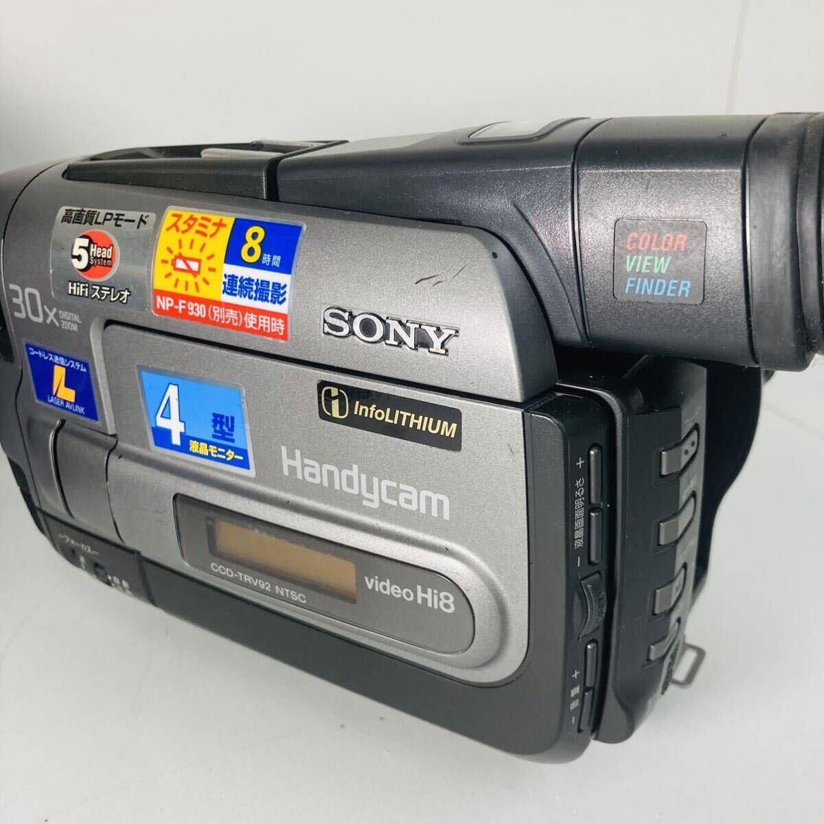 【ジャンク】SONY ソニー Handycam CCD-TRV92 NTSC デジタルビデオカメラ ハンディカムの画像8