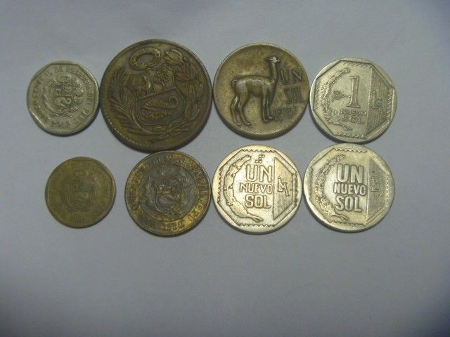 ペルー 古銭 8種 硬貨 コイン 外国貨幣 外国銭 セット まとめ売り 同梱割引あり