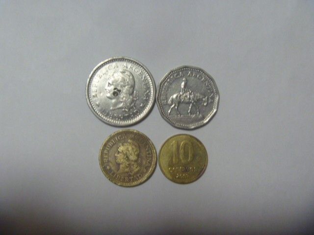 アルゼンチン 古銭 4種 硬貨 コイン 外国貨幣 外国銭 セット まとめ売り 同梱割引あり