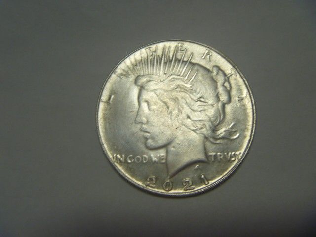 アメリカ 1ドル銀貨 2021年 ピースダラー硬貨 磁石に付かないレプリカコイン レプリカ古銭 同梱割引あり