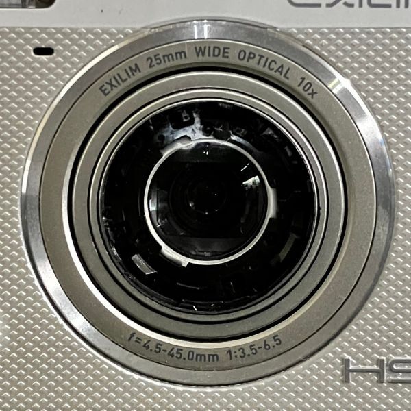 CCM633T ジャンク CASIO カシオ EX-ZR70 コンパクトデジタルカメラ EXILIM エクシリム HIGH SPEED ホワイト系_画像3