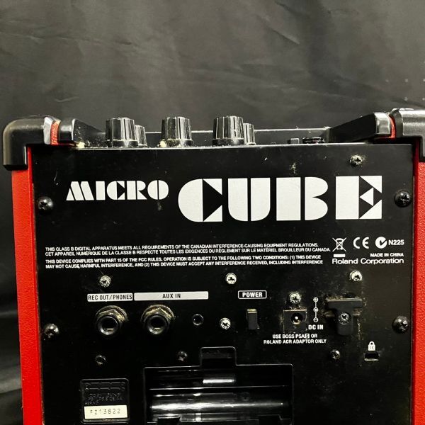 BDM562H Roland ローランド MICRO CUBE ギター用 コンボ アンプ レッド系の画像6