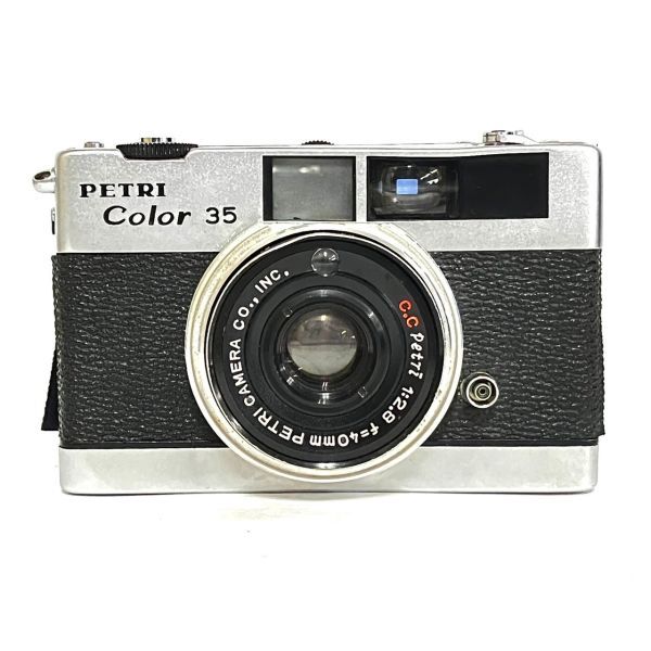 CDM627T PETRI ペトリ Color 35 コンパクトフィルムカメラ ブラック×シルバー系の画像1