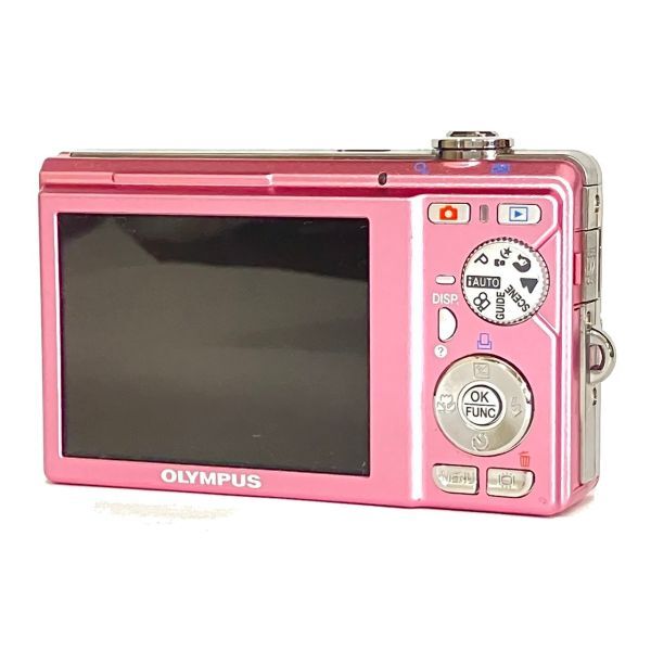 CDM958T Olympus オリンパス コンパクトデジタルカメラ FE-370 バッテリー付属 ピンク系_画像2