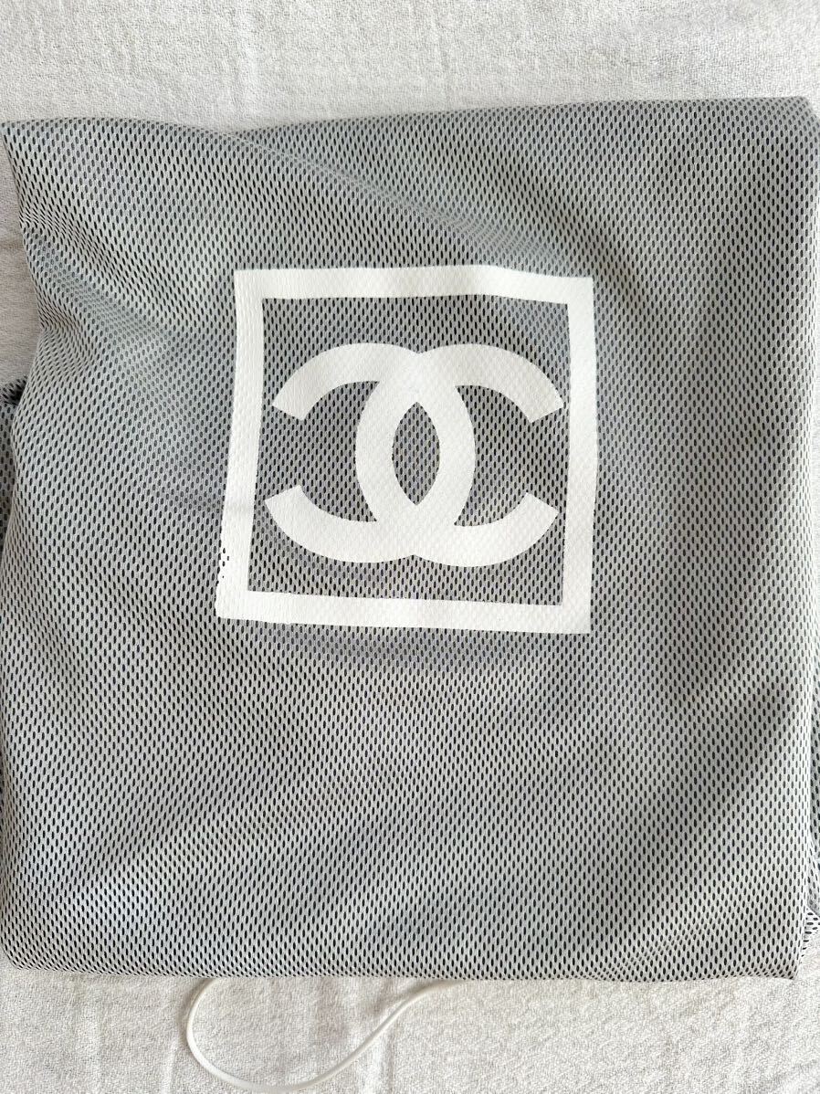 CHANEL シャネル　 大　保存袋　巾着袋　衣装袋　スポーツライン　メッシュ素材　72×65_画像3