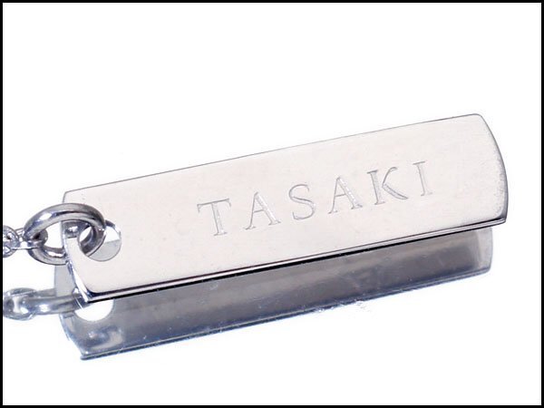 1円～【ジュエリー極】TASAKI ペアシェイプ良質天然ブルートパーズ 高級K18WGペンダントネックレス t4193kl【送料無料】の画像3