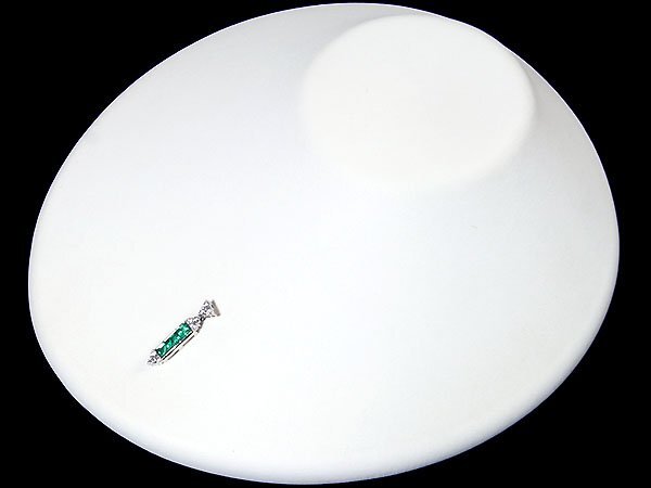 1円～【ジュエリー極】良質エメラルドグリーン！良質天然エメラルド0.94ct＆ダイヤ0.30ct 高級Pt900ペンダントヘッド t4199vl【送料無料】の画像3