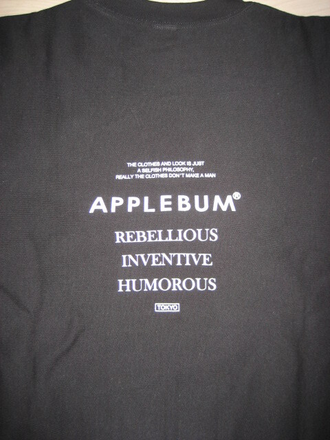  new goods Apple bam sweat eminem ukiyoe APPLEBUM eminem L BLACK Crew Sweat side rib Rebirth we b