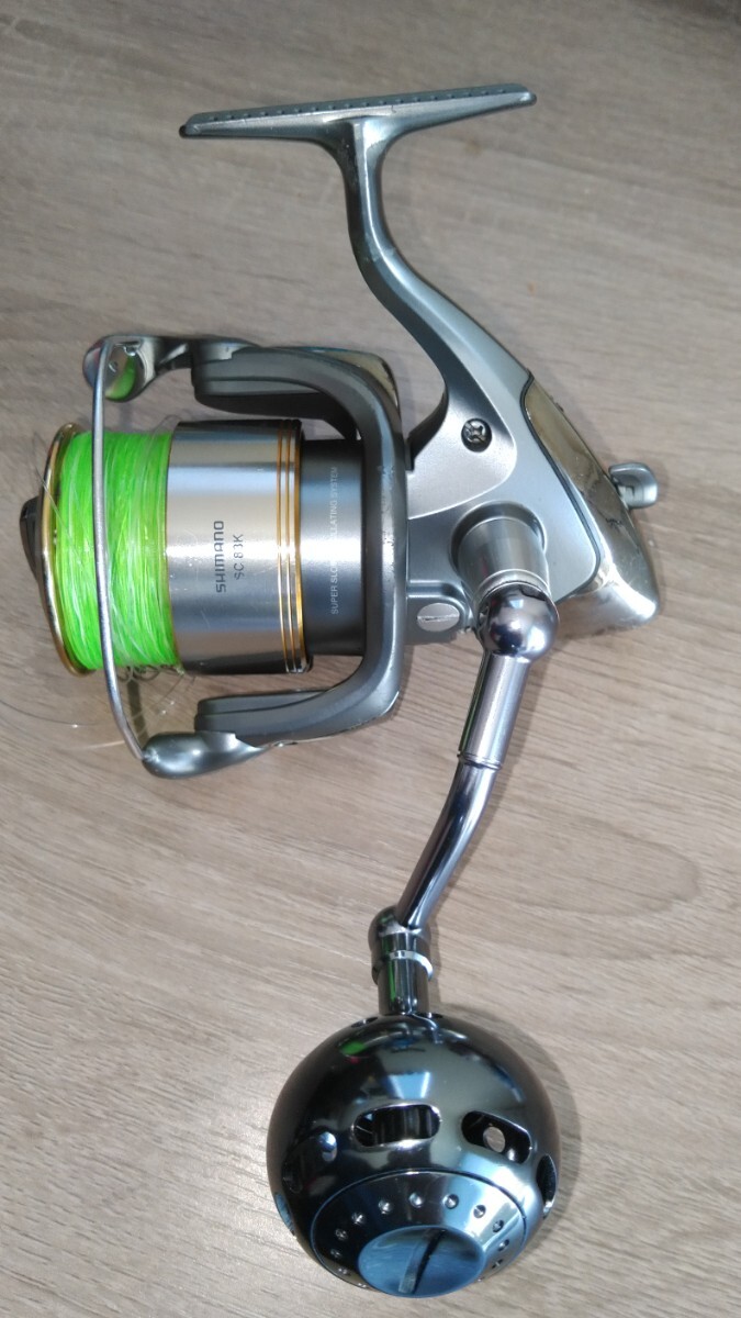 オーバーホール済み　ハンドルカスタム　02ツインパワー5000HG シマノ SHIMANO リール_画像2