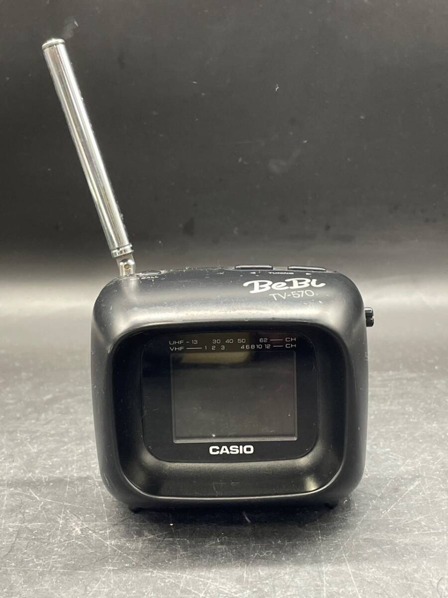 D85[ operation not yet verification goods ]CASIO portable tv BeBi TV-570 94 year made Casio 