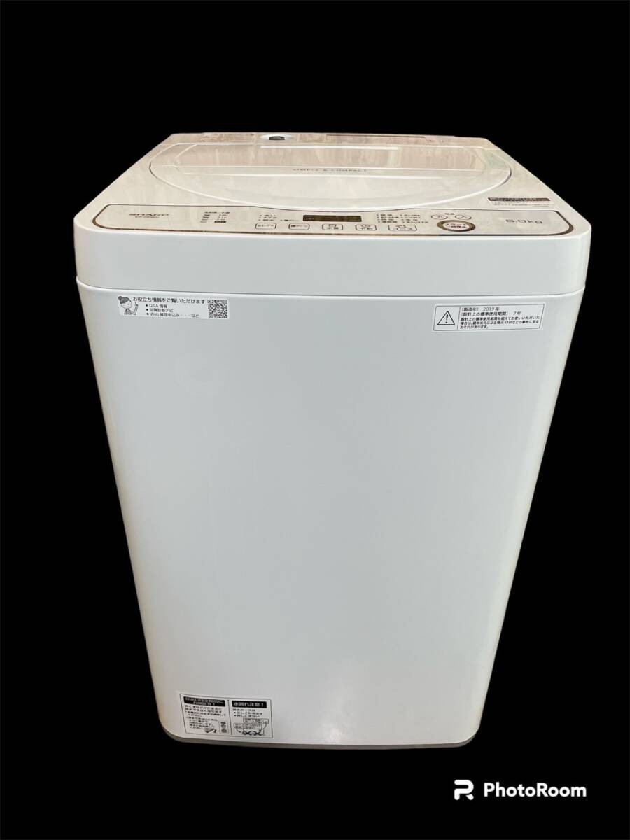 Bibian 比比昂- D242［中古品］SHARP 全自動洗濯機6kg ES-GE6D J 2019