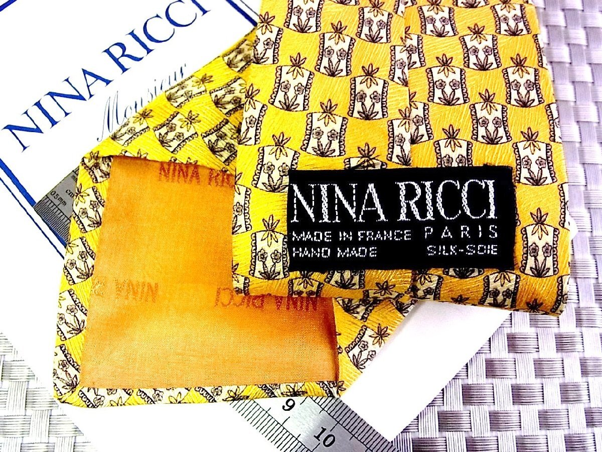 [ stock disposal sale ]* bargain sale *FK7504* Nina Ricci [ flower plant pattern ] necktie *