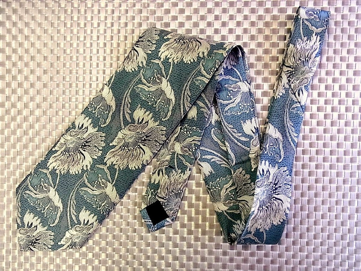 *RB0963*[ embroidery * flower leaf .. plant pattern ] Comme Ca Du Mode [ beautiful goods ] necktie 