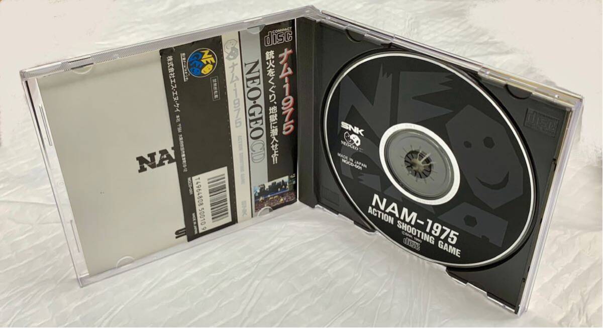 動作確認済・美品！　ネオジオCD NAM-1975 ナム　1975 帯・取説あり　SNK NEOGEO 