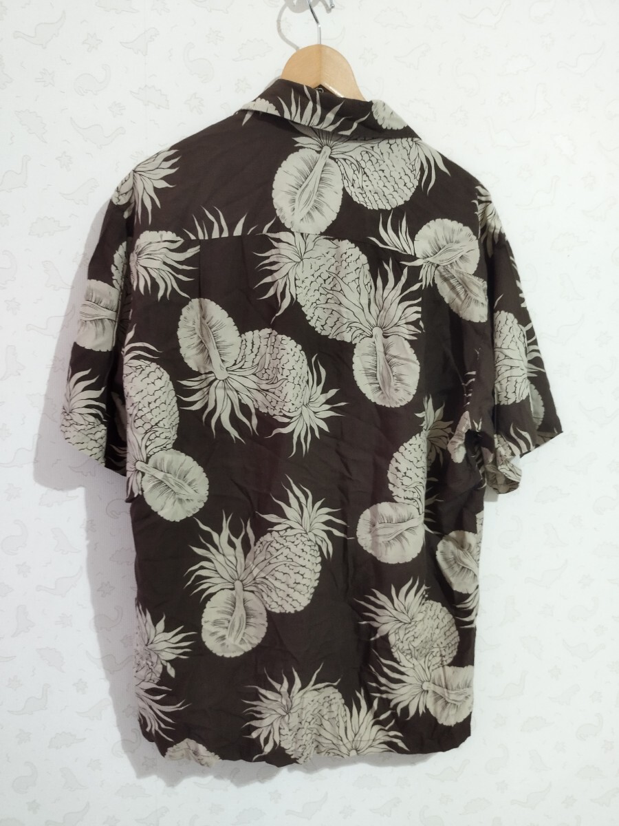 Pineapple juice　パイナップルジュース　アロハシャツ　パイナップル　半袖シャツ　トップス　hawaiianシャツ　HAWAIIシャツ　_画像2