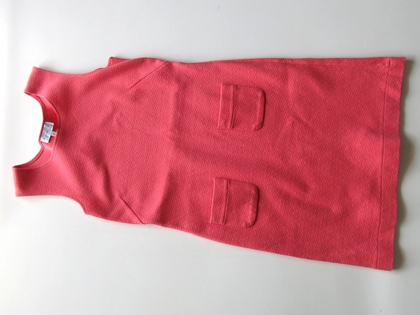 agnes b. Agnes B cotton jersey - no sleeve One-piece 2 pink Poland made 