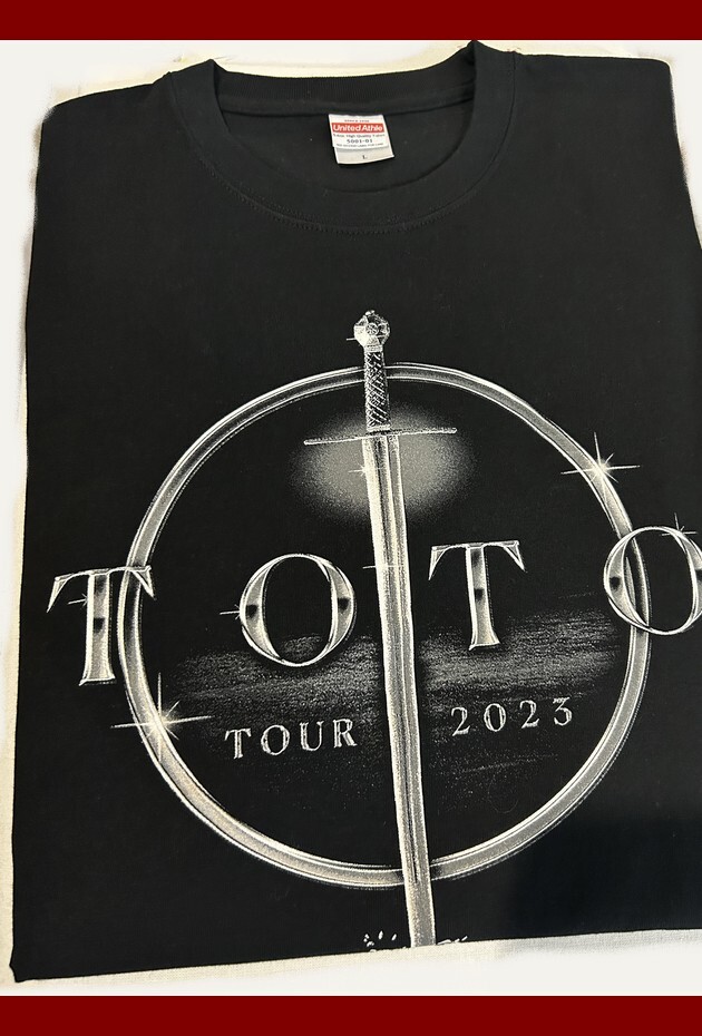 ★ TOTO JAPAN TOUR 2023 LIVE Tシャツ BLACK _画像1