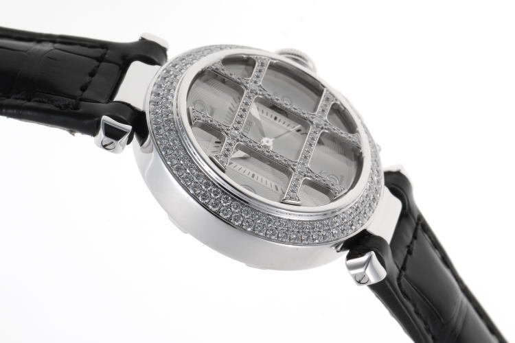 Cartier Cartier Pacha 32mmg lid diamond automatic Cal.500MC WJ111451 750WG lady's clock 2120052