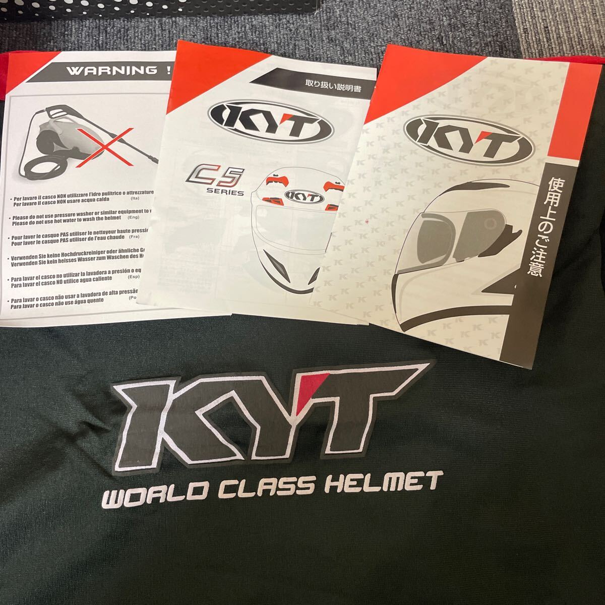 新品未使用 KYT ジャパン CASCO C5 フルフェイス ヘルメット XSサイズ 53〜54 ソリッドホワイト バイク 2輪 (90)の画像2