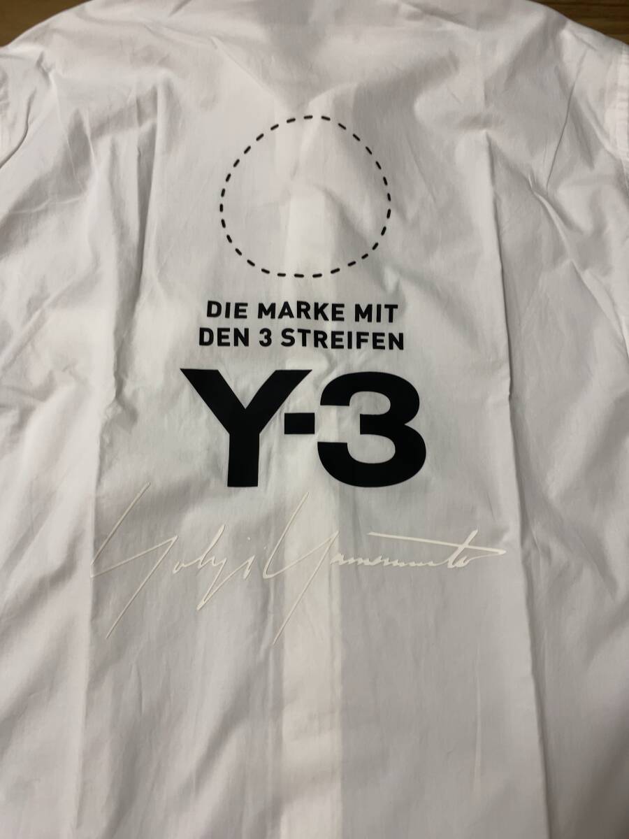 adidas×ヨウジヤマモト Y-3 ワイスリー スタッフロング白シャツ adidas×ヨウジヤマモト Y-3 ワイスリー スタッフロング白シャツ