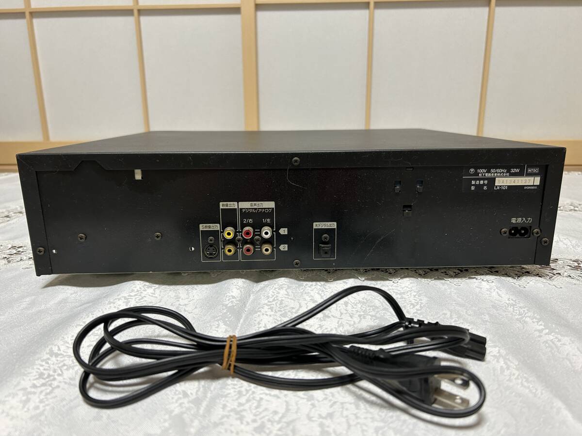 通電確認 ★ Panasonic MULTI LASER DISC PLAYER LX-101 ジャンクの画像8