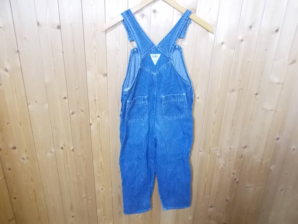 a508*Osh Kosh B\'GOSH Denim Kids overall * Oshkosh bigoshu size unknown inscription tag loss indigo blue child clothes 6D