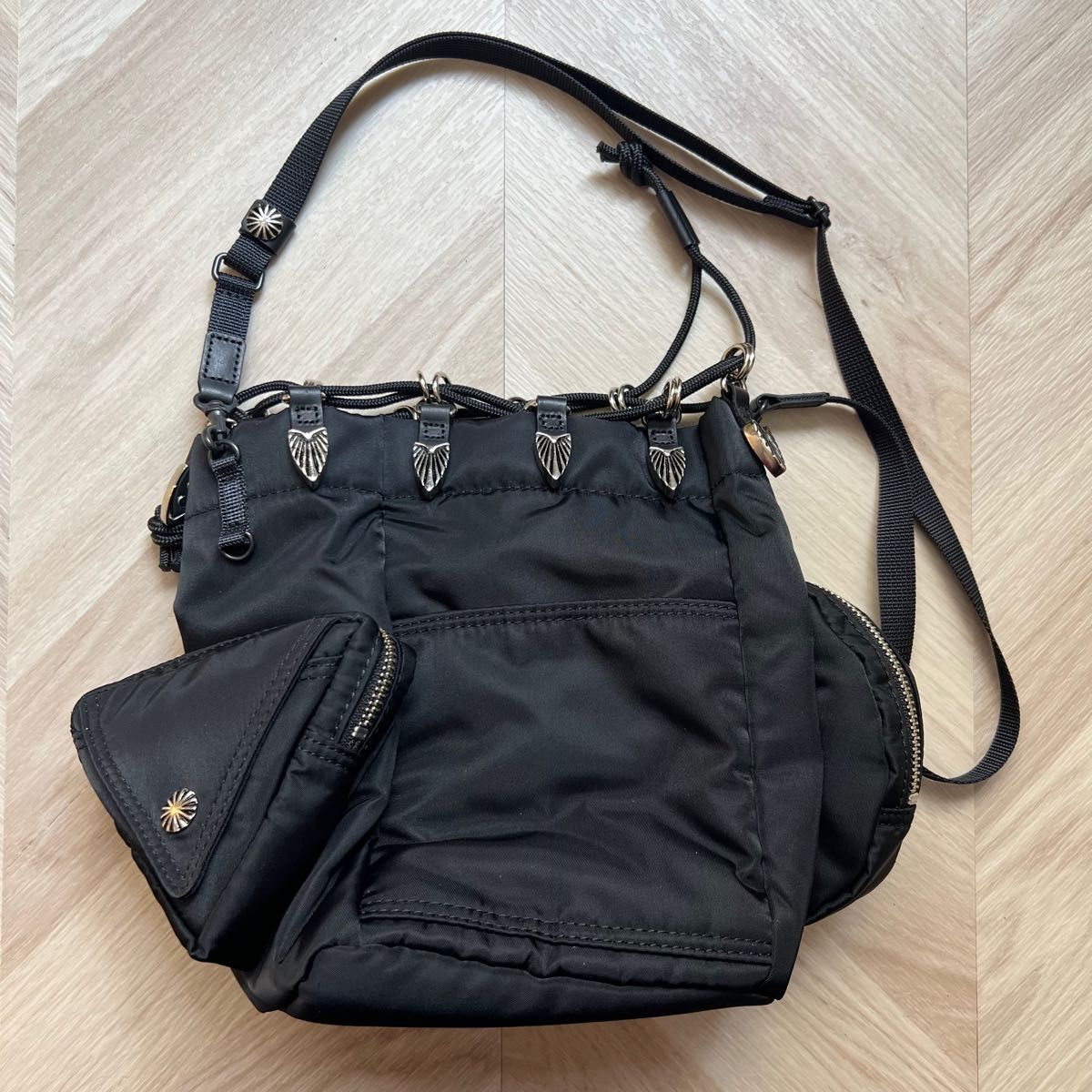 タイムセール 新品未使用 TOGA VIRILIS × PORTER String bag BLACK