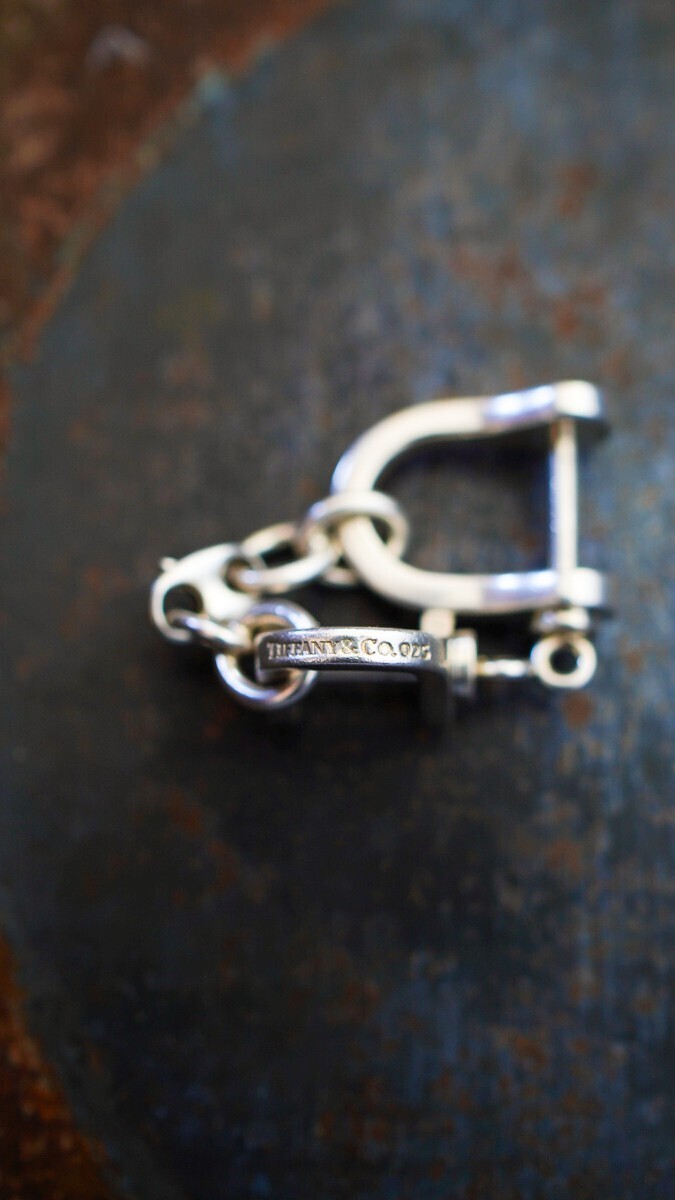 TIFFANY&Co. Tiffany double shackle key ring silver 925 key holder Vintage Vintage Old key holder 