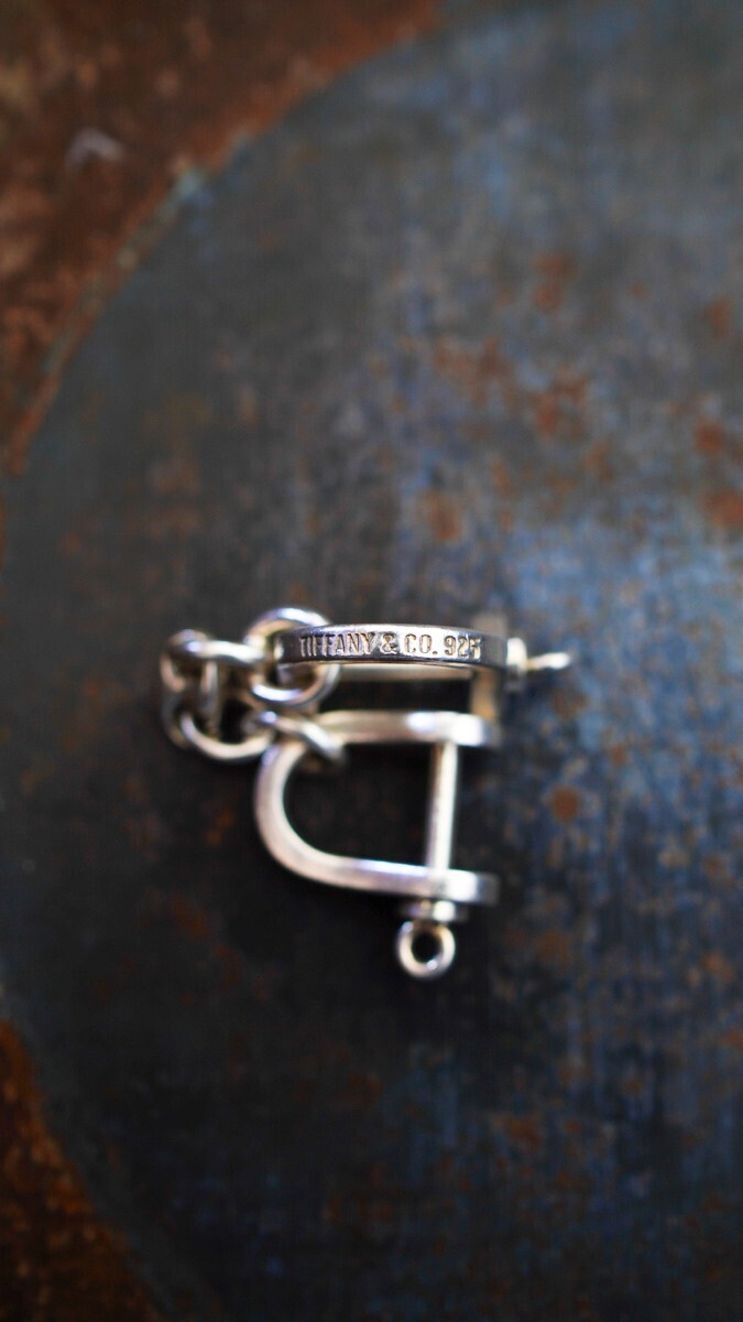 TIFFANY&Co. Tiffany double shackle key ring silver 925 key holder Vintage Vintage Old key holder 