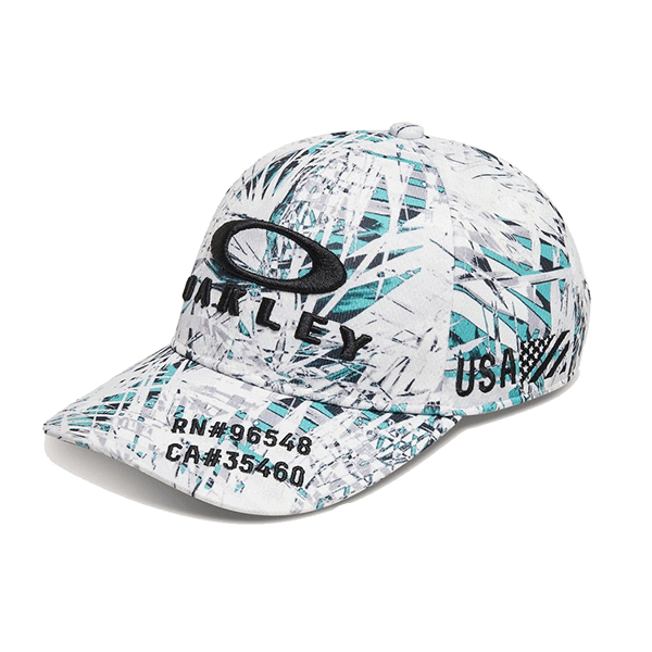 【定価4,620円】オークリー ゴルフ キャップ (FOS901712-186 WhitePrint) OAKLEY FIXED CAP 24.0 新品値札付 2024新作【OAKLEY正規品】の画像1