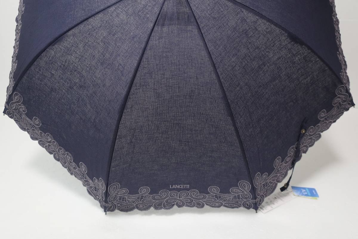  новый товар moon bat производства ланч .tiLANCETTI широкий лен . ультрафиолетовые лучи предотвращение обработка . дождь двоякое применение высококлассный зонт от солнца 2960 темно-синий серия 