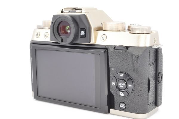 極上品★FUJIFILM フジフイルム X-T100 レンズキット シャンパンゴールド ミラーレス一眼カメラ R1556の画像4