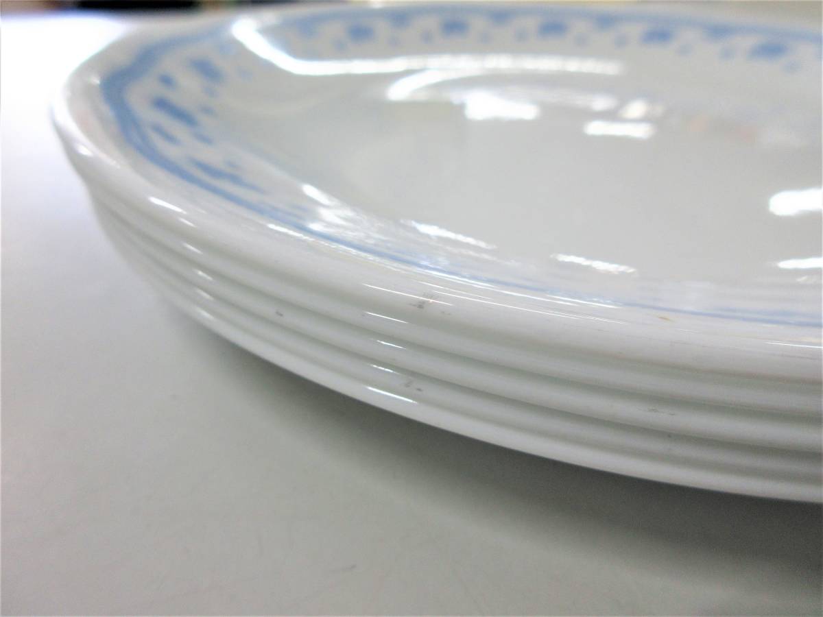 10枚セット★送料無料 即決!!★中古 CORELLE コレール ブルーフラワー プレート 皿 直径21.5ｃｍ の画像10