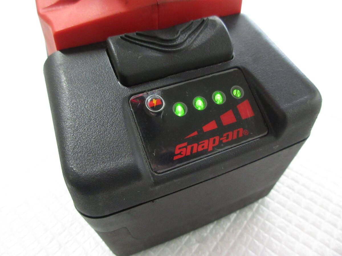 スナップオン Snap-on 18V コードレスインパクトレンチ CT9010 バッテリー2個 充電器付 動作確認済み 中古現状の画像8