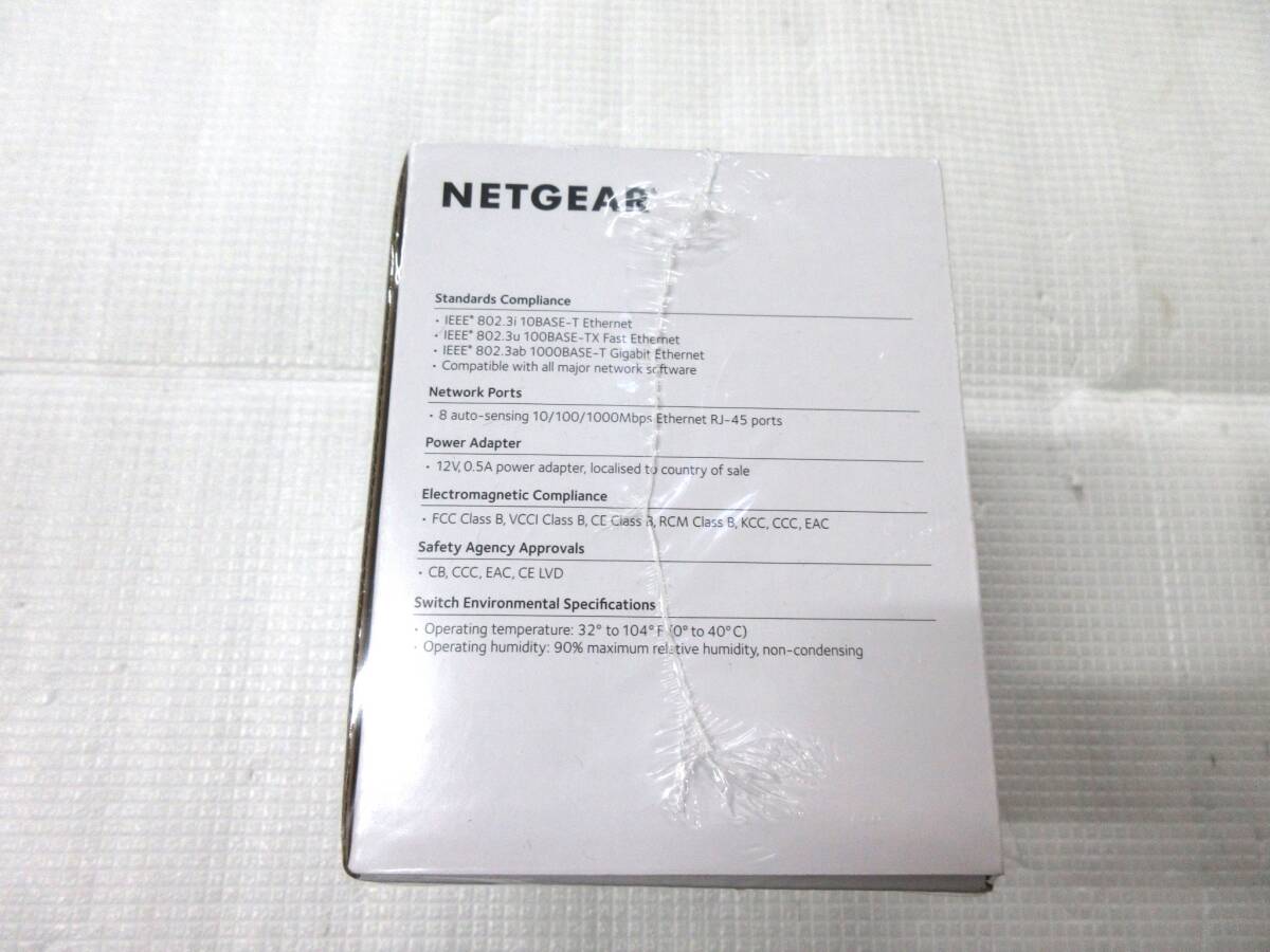 ③未開封 NETGEAR ProSAFE ギガビットスイッチ GS108E-300JPS スイッチングハブ 8ポート 未使用保管品の画像2