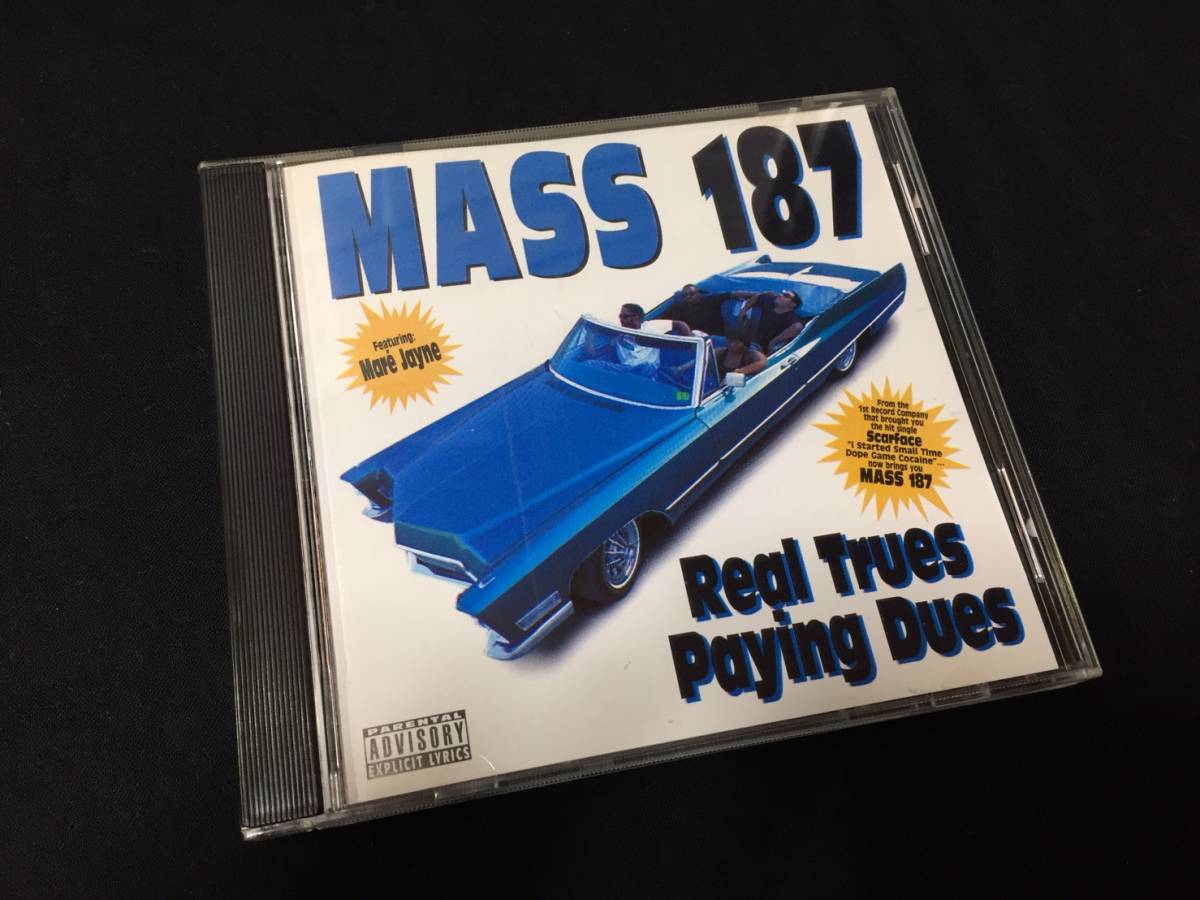 MASS187 Real Trues Paying Dues G-rap Gangsta Rap ウエッサイ レア ローライダー 中古_画像1