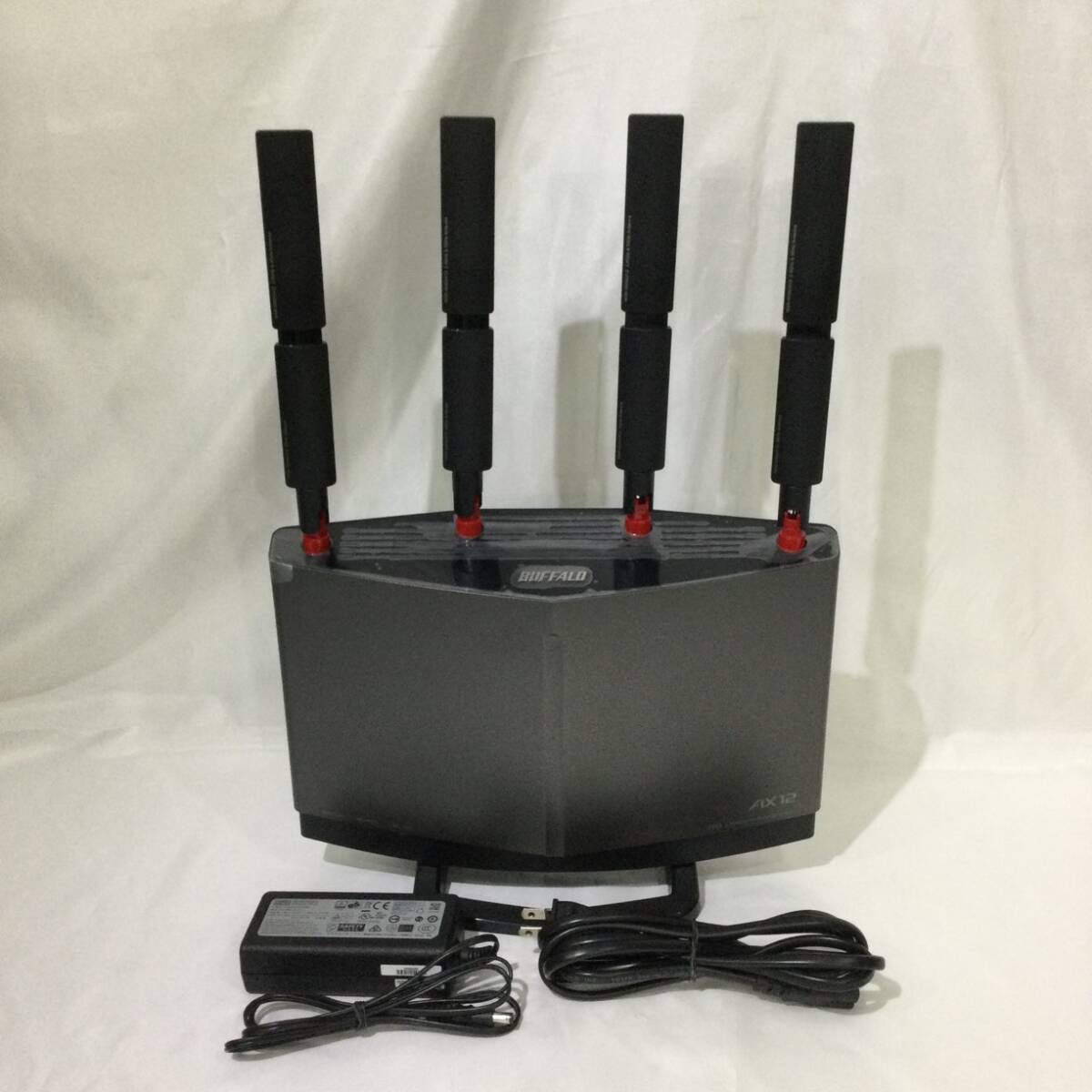 【BUFFALO バッファロー】★『Wi-Fi 6 無線LAN ルーター WXR-5950AX12』 AirStation チタニウムグレー★             機器A788の画像1