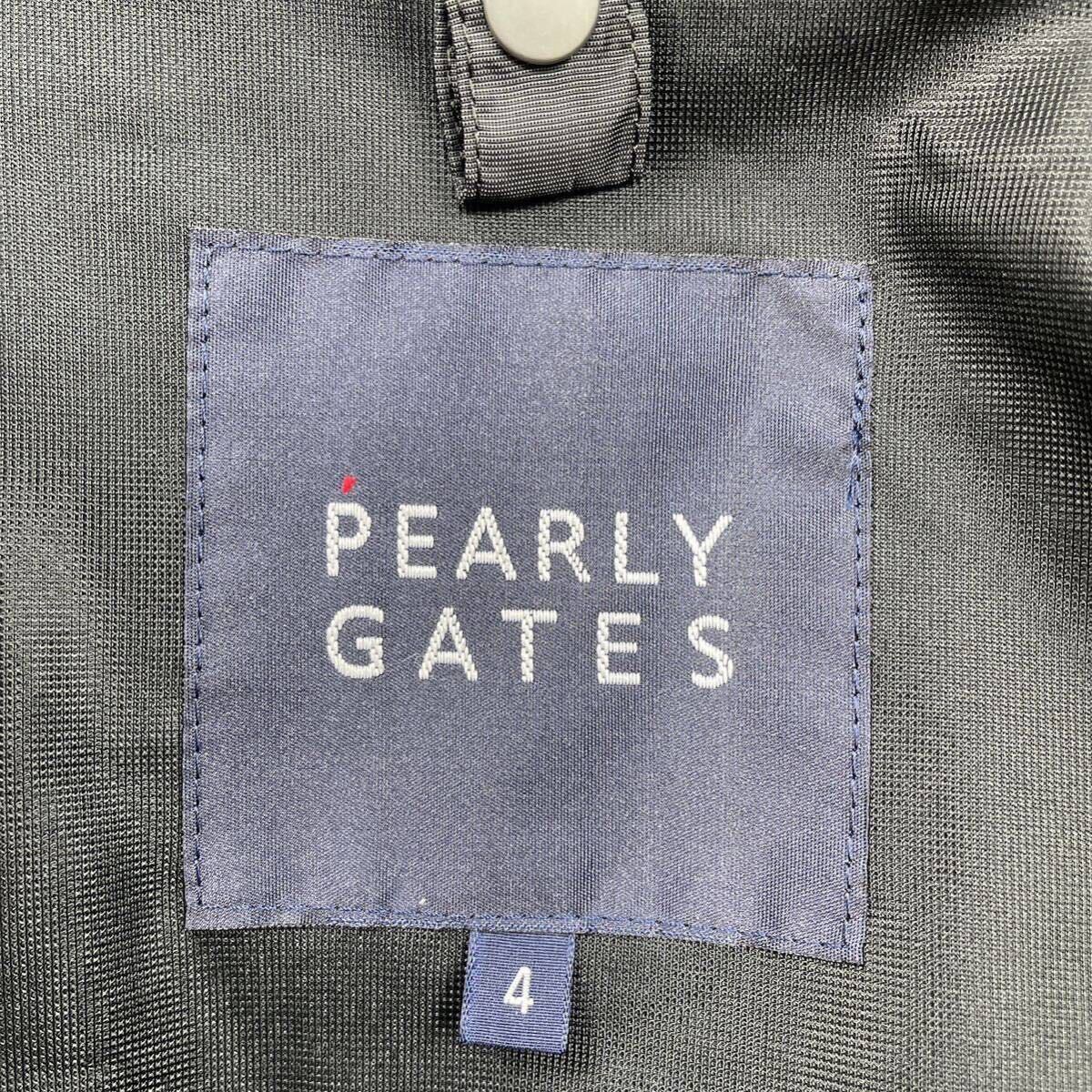 [ редкий!! превосходный товар!!!]PEARLY GATES Pearly Gates 3way нейлон жакет серый капот & рукав удален возможность . Logo Golf мужской 