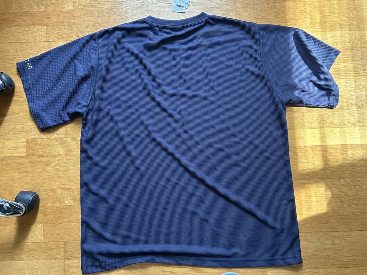ハンテン HANGTEN 新品 メンズ UV対策 ＤＲＹ Tシャツ ４Lサイズ 紺色の画像4