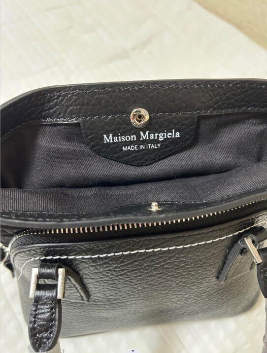 Maison Margiela ハンドバッグ メゾンマルジェラ 5AC マイクロ ショルダーバッグ ◆レザー/ブラック◆バッグ◆黒 ！の画像5