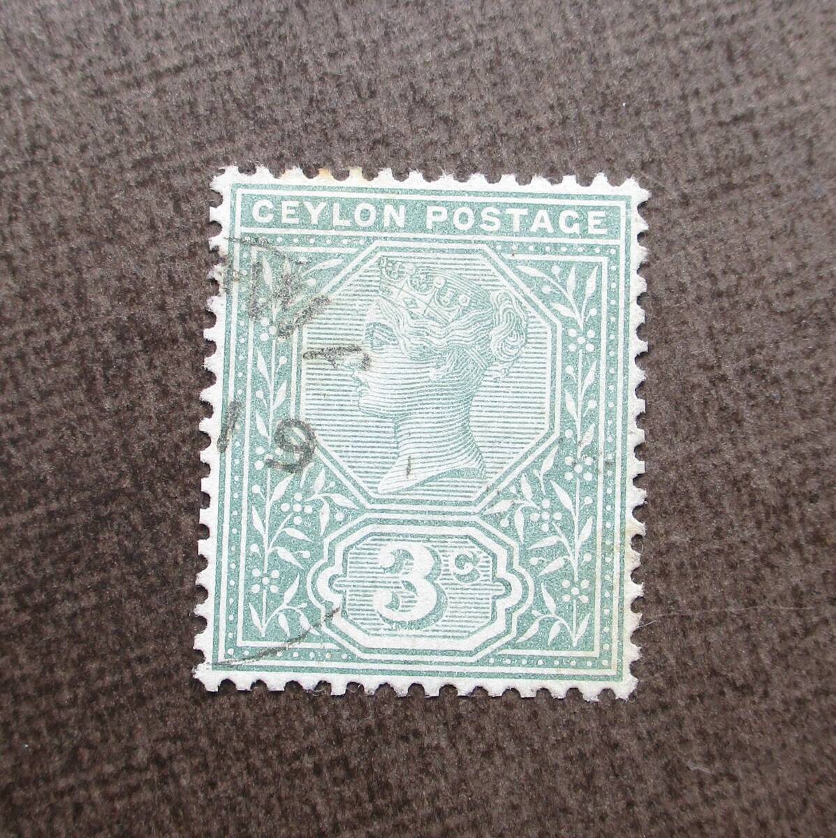 CEYLON  SCカタログ＃133  3c  使用済  中古品の画像1