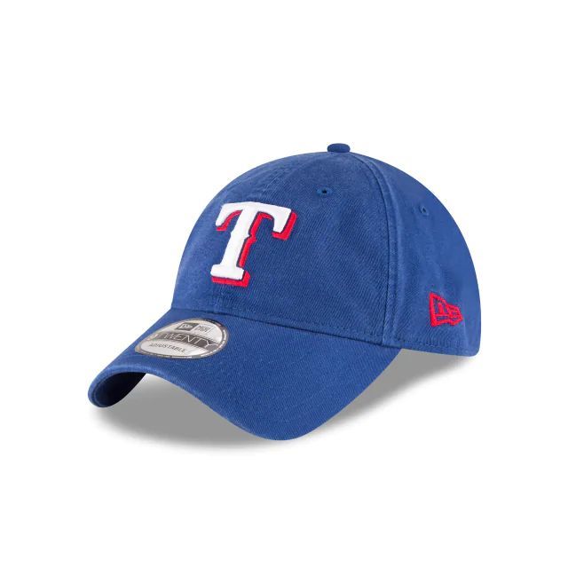 最高の 新品 TW 正規品 ストラップバック ローキャップ 青 MLB メジャー サイズ調整可 レンジャーズ Rangers テキサス 9Twenty  ニューエラ NEWERA ニューエラ