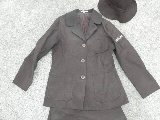 a24 名古屋市交通局 バスガイド 制服 まとめて ※色あせ 汚れ / 昭和レトロ バス 乗り物 バスガール コスプレ の画像3