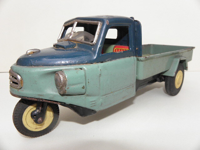 三菱 オート三輪 ダンプカー 昭和レトロブリキ 玩具 バンダイ 三菱 オート三輪 ダンプカー 昭和レトロブリキ 玩具 バンダイ