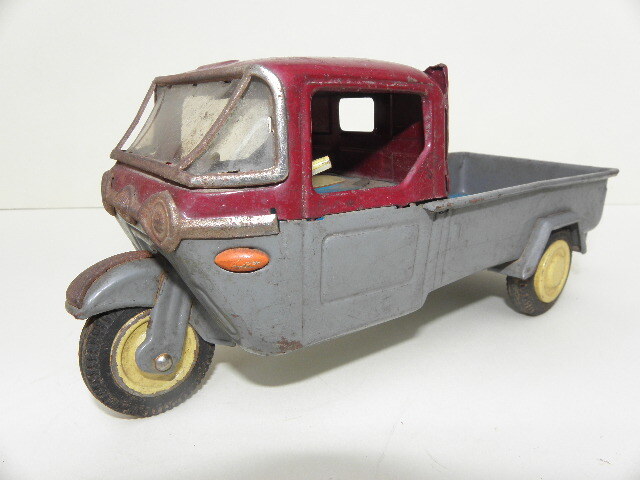 三菱 オート三輪 ダンプカー 昭和レトロブリキ 玩具 バンダイ 三菱 オート三輪 ダンプカー 昭和レトロブリキ 玩具 バンダイ