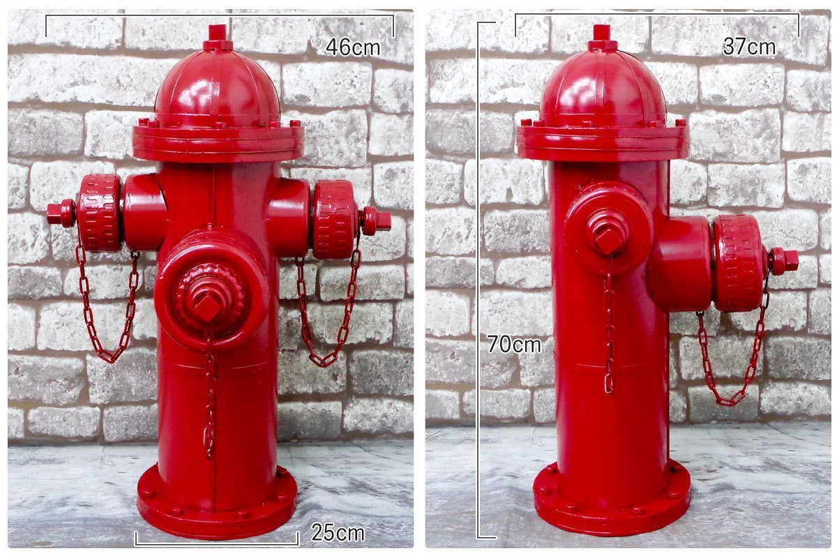 1 jpy ~ selling out [BZ-02] american retro . fire plug ornament objet d'art miscellaneous goods model american miscellaneous goods tin plate iron Vintage 