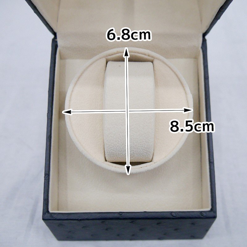 ワインディングマシーン ウォッチワインダー 1本巻き 自動巻き時計 静音 腕時計 インテリア オーストリッチ PUレザー WM-01OJ