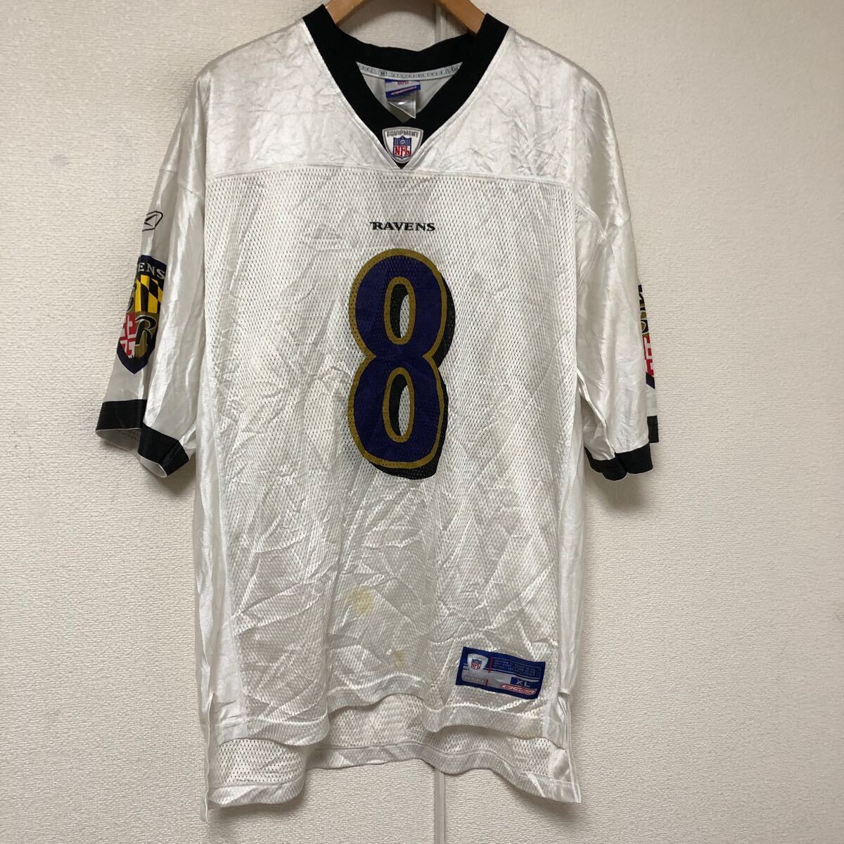 NFL Reebok boruchi moa Ray bnzBaltimore Ravens football jersey XL Kyle Borer -