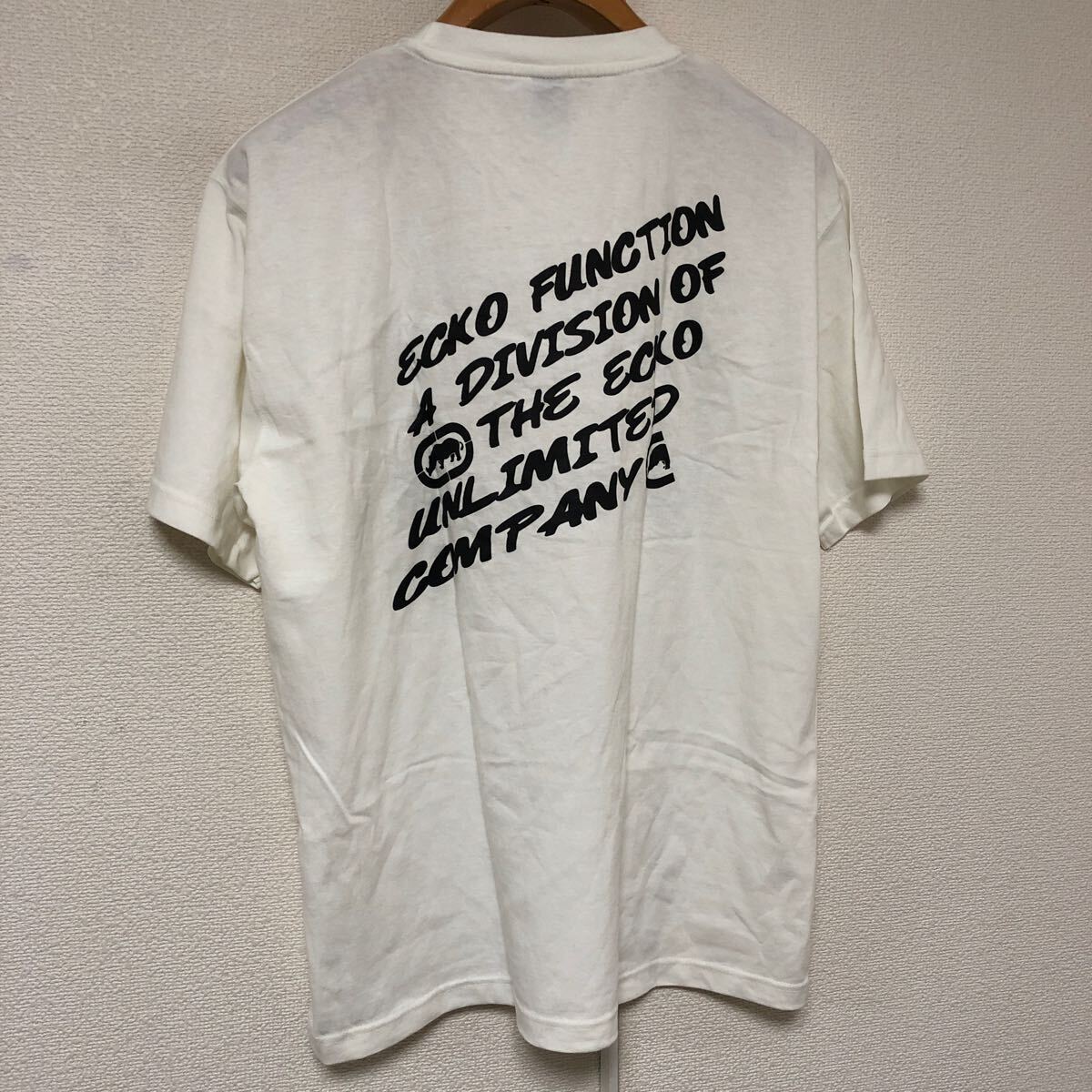 新品ECKO FUNCTIONエコー 刺繍 ロゴ プリントTシャツM Y2K B系の画像4